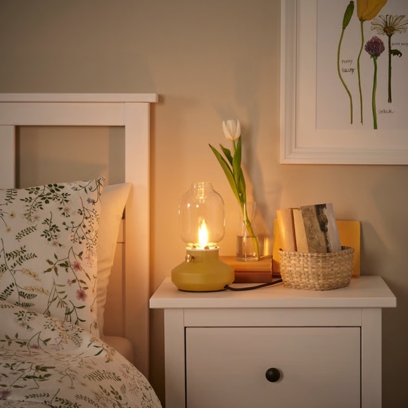 IKEA TÄRNABY TARNABY Table Lamp, Dimmable Dark Yellow, 10" (705.776.92) NEW - Picture 2 of 3